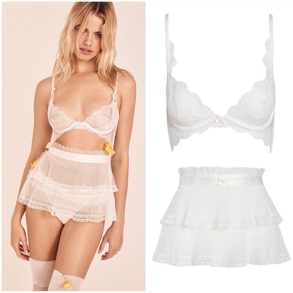 For Love & Lemons Forever Bra and Apron - Size M